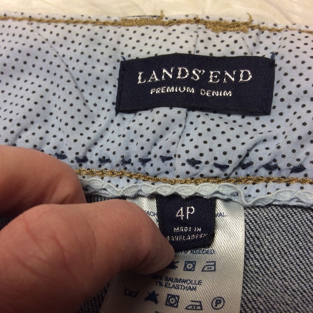 LANDS’ END DENIM SKIRT - Picture 5 of 9